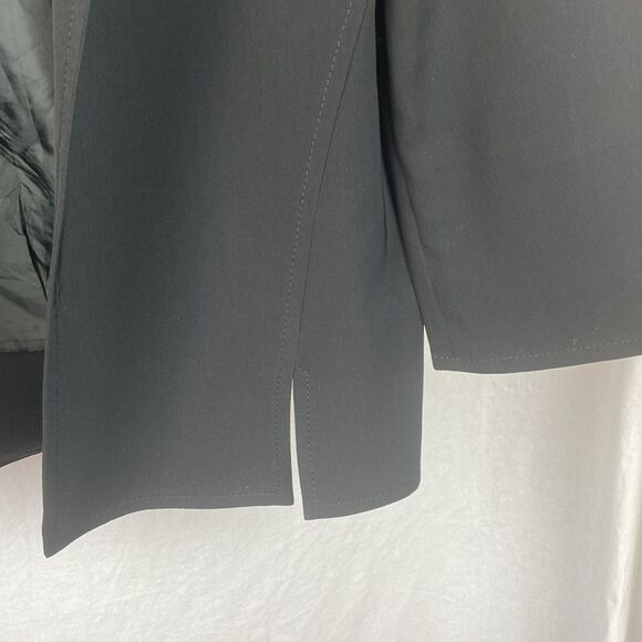 Thierry Mugler Black Open Front 3/4 Length Sleeve Jacket 42 12 - Picture 4 of 6